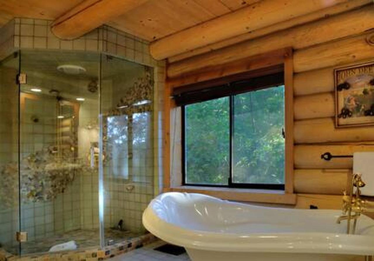 Eagles Nest - Natural Log Cabin With Guest House آيديلوايل المظهر الخارجي الصورة